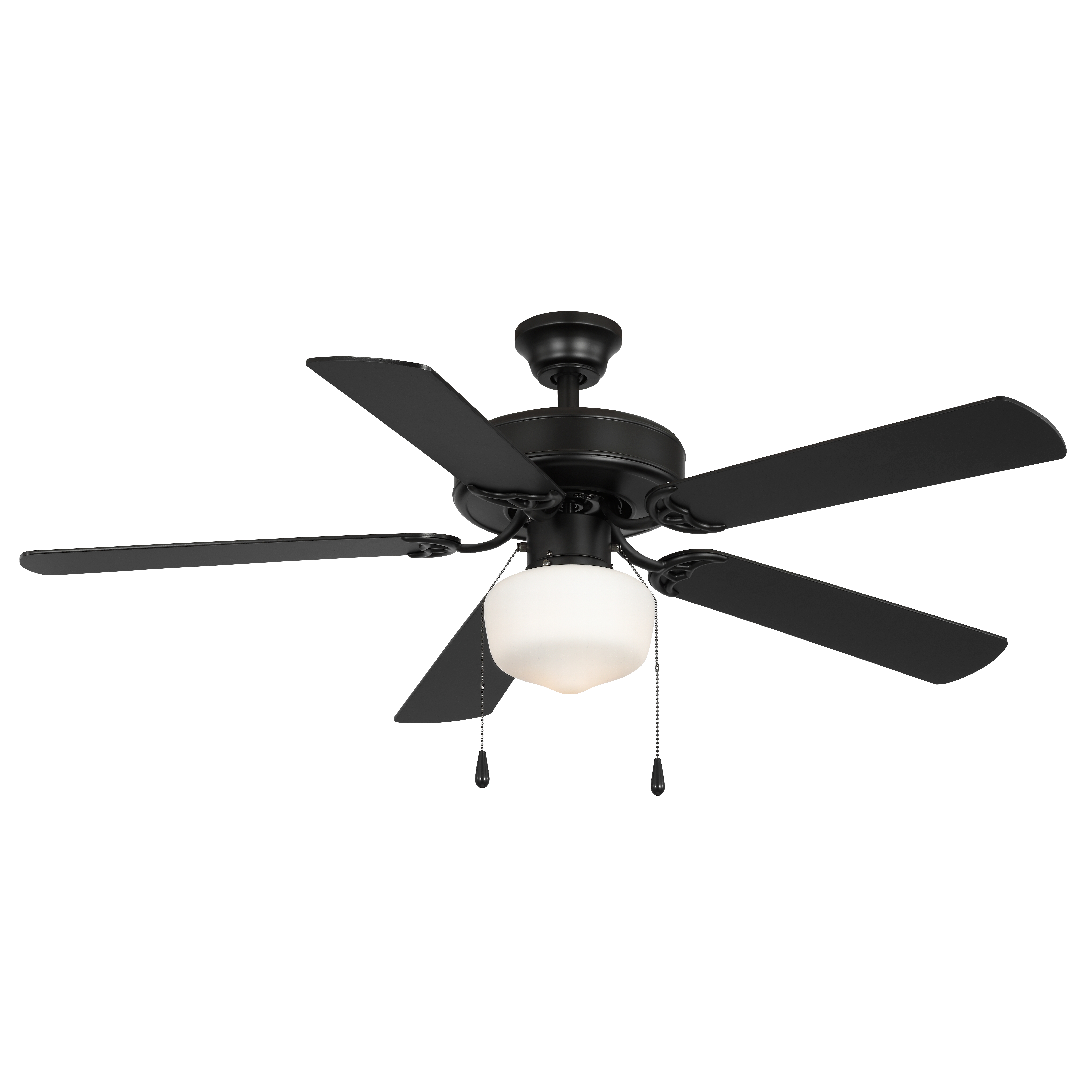 Decorative Ceiling Fan with Tri-Mount Hanging Options