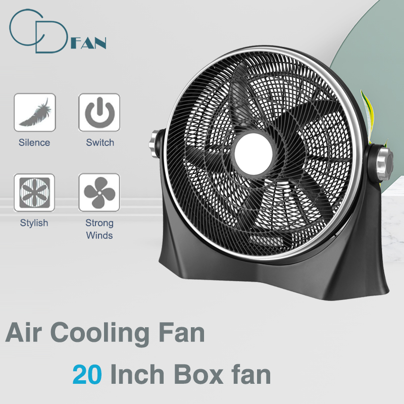 Mechanical Box Fan with Strong Wind Multiple Sizes
