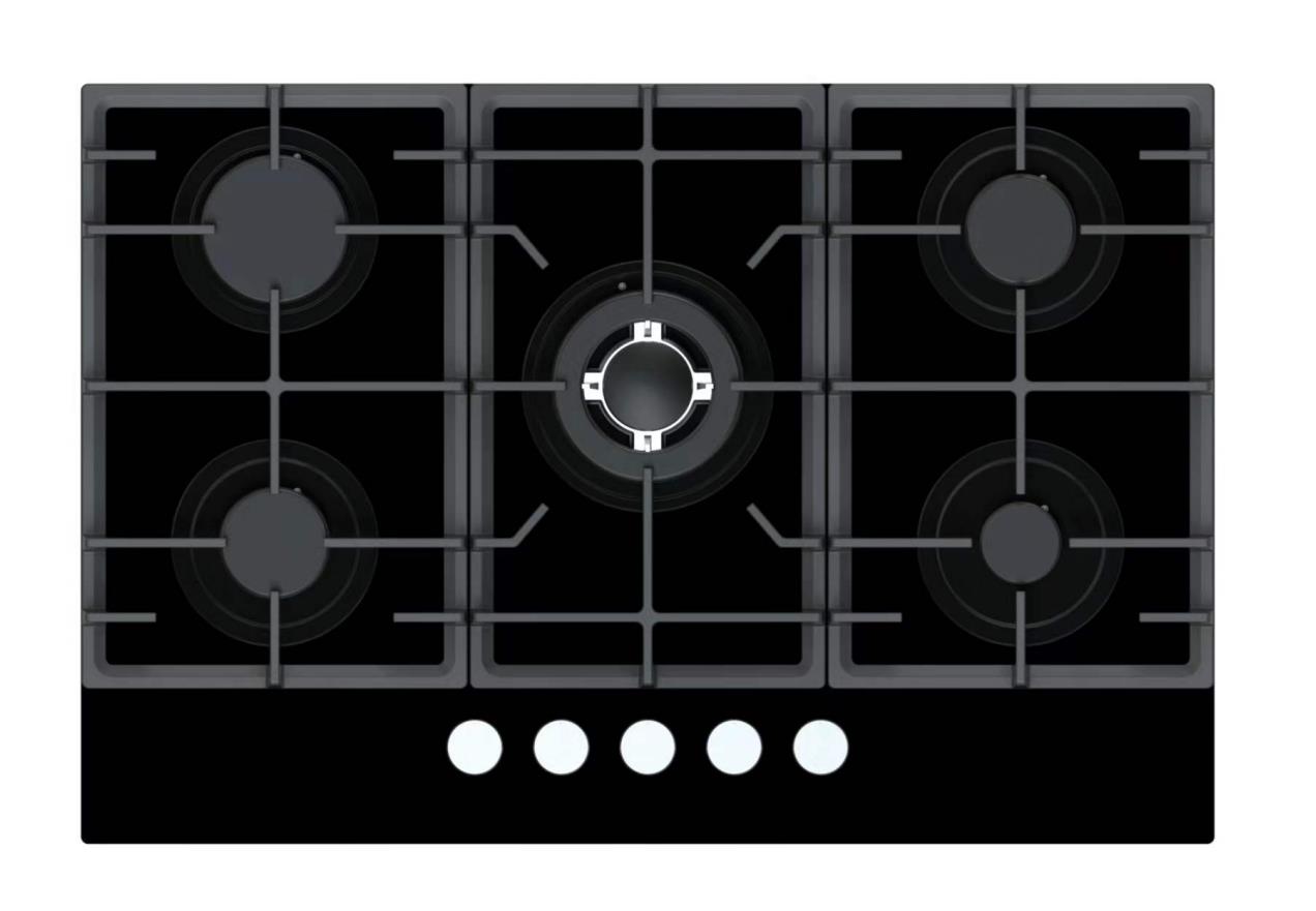 Greaidea 5 Burner Built-in Glass Gas Hob Cooktop
