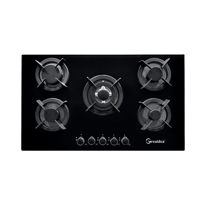 Greaidea 5 Burner Built-in Glass Gas Hob Cooktop