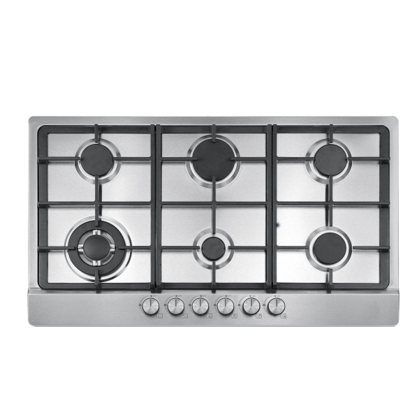 6 Burner Stainless Steel Gas Hob 860mm