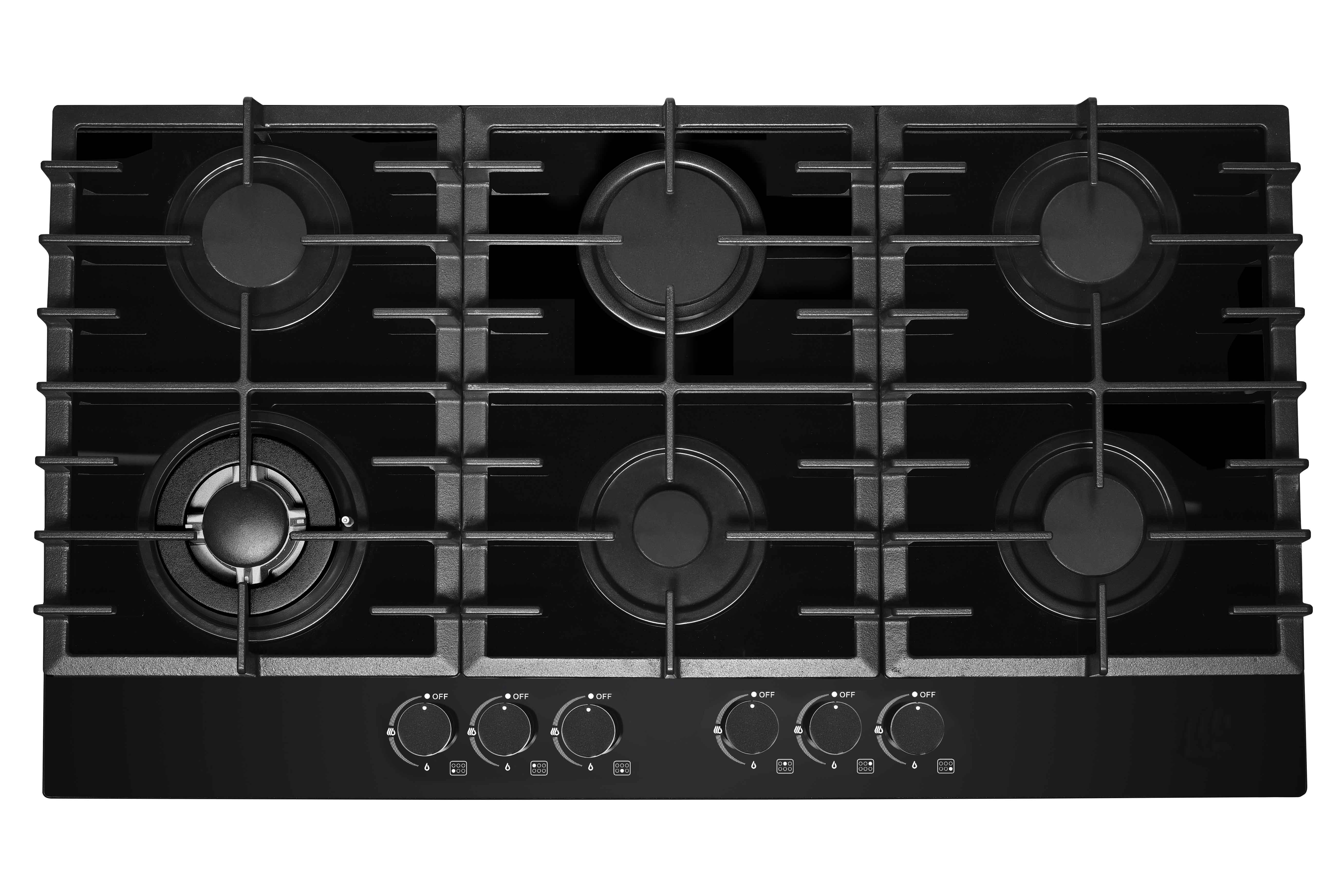 6 Burner Glass Gas Hob 900mm MGBG-906M3