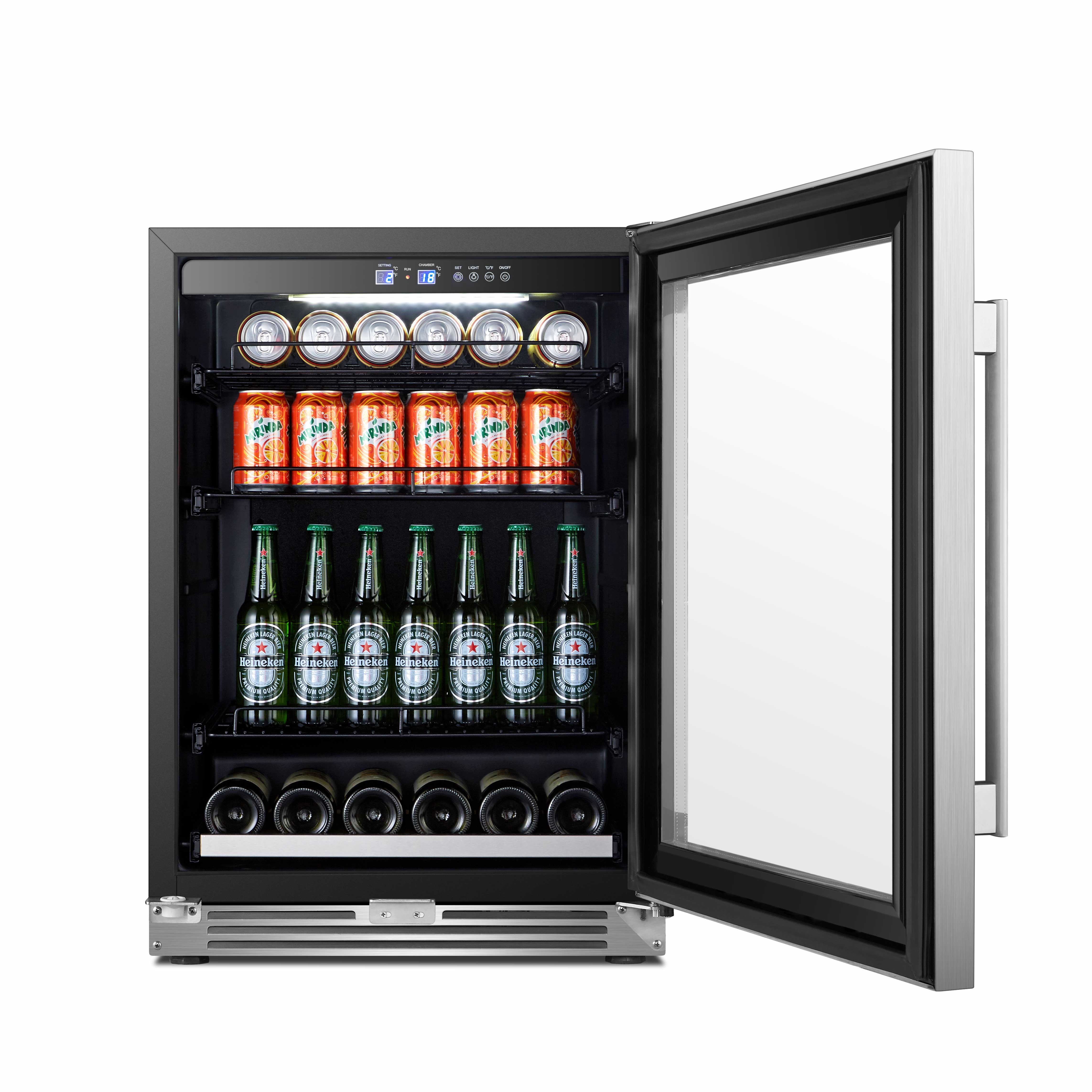 USF-54BC 70-Can Stainless Steel Beverage Cooler