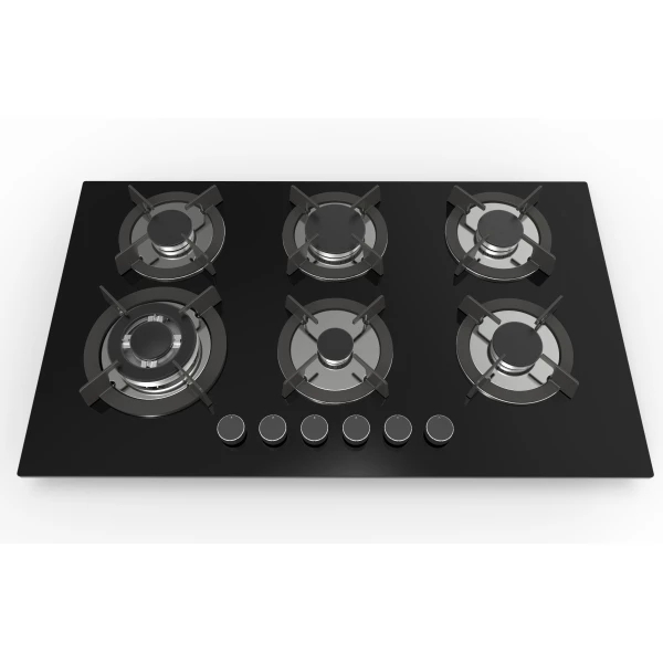 6 Burner Glass Gas Hob 36 Inch MGBG-876C3
