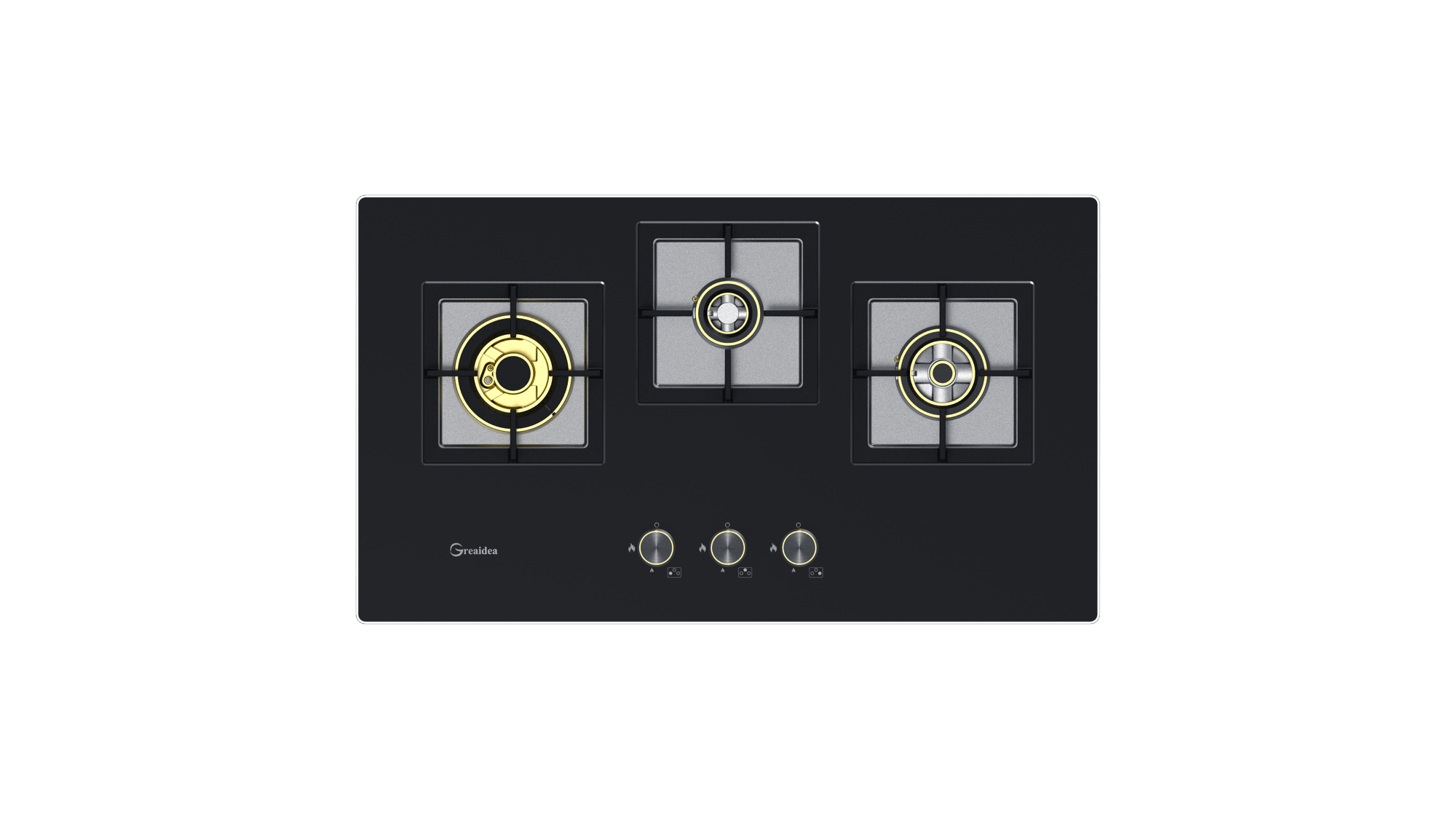 Greaidea Built-in 3 Burner Gas Hob Cooktop