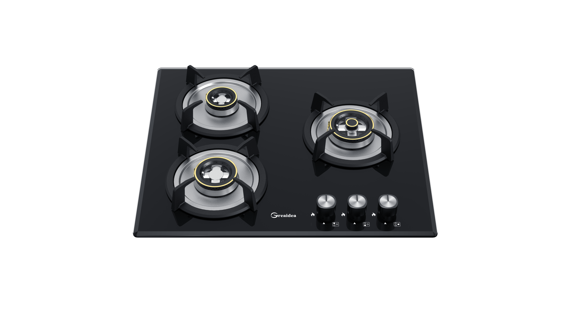 Greaidea Built-in 3 Burner Gas Hob Cooktop