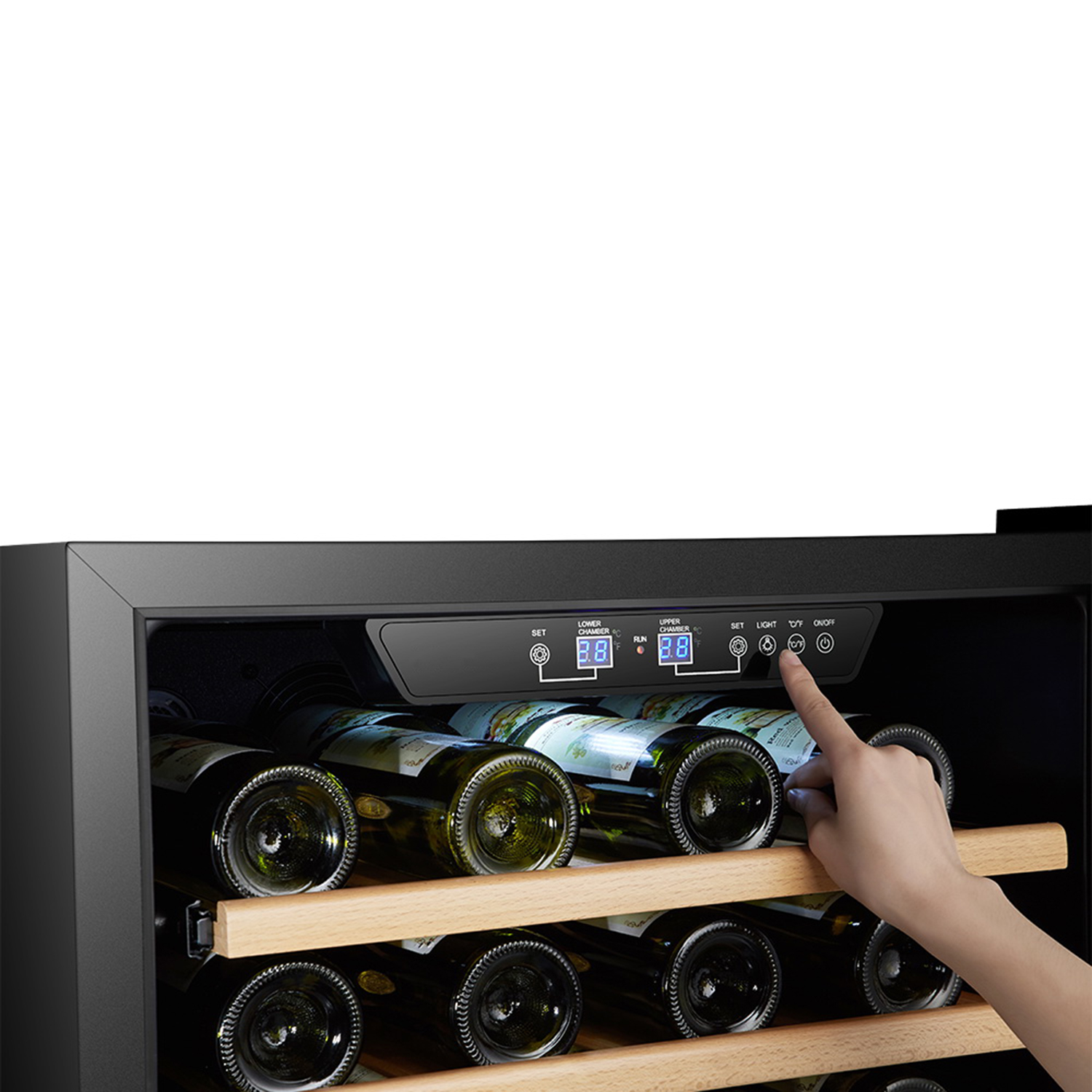 USF-54D 154L 46 Bottle Dual Zone Wine Refrigerator
