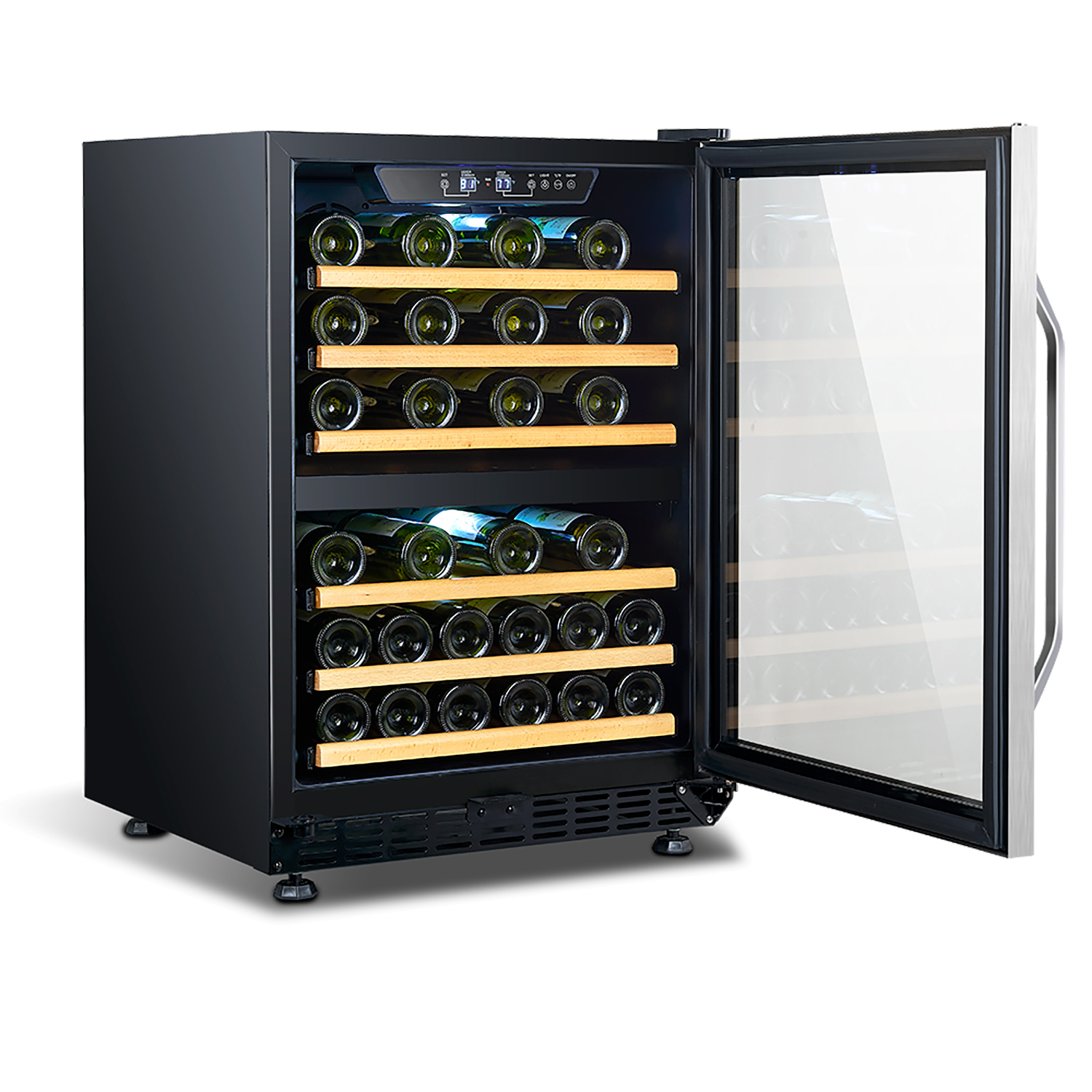 46 Bottle Dual-Zone Wine Cooler Compressor