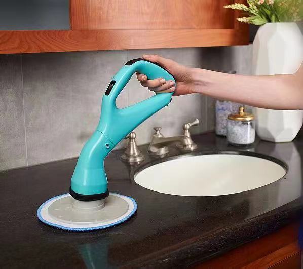Electric Spin Scrubber with 2 Speeds and 4 Brush Heads