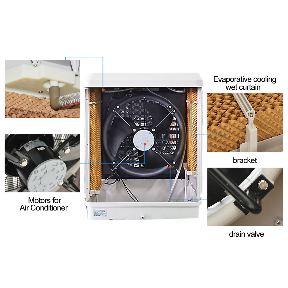 JHCOOL JH801 Portable Evaporative Air Cooler with Remote