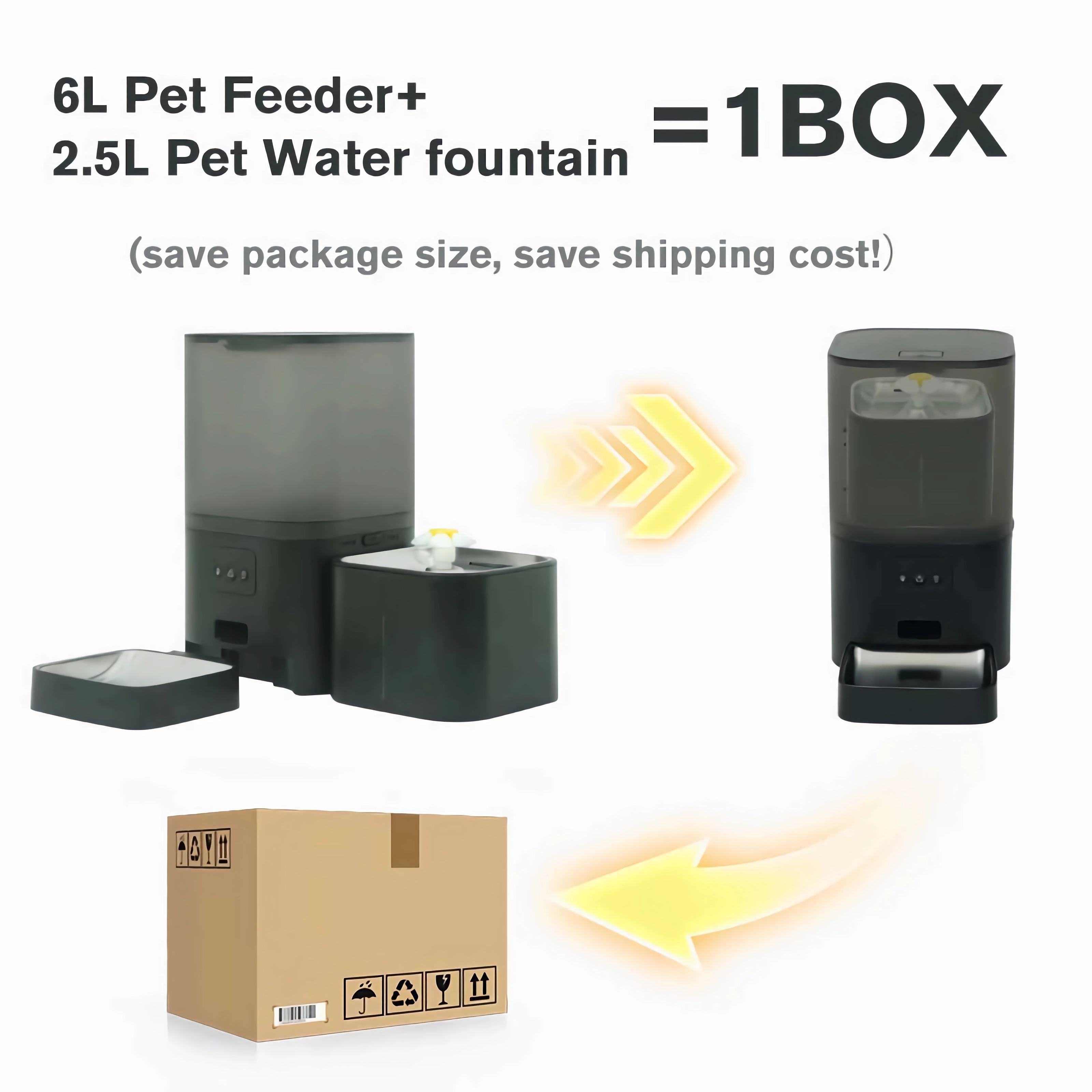 Smart 2 in 1 Water and Food Pet Feeder