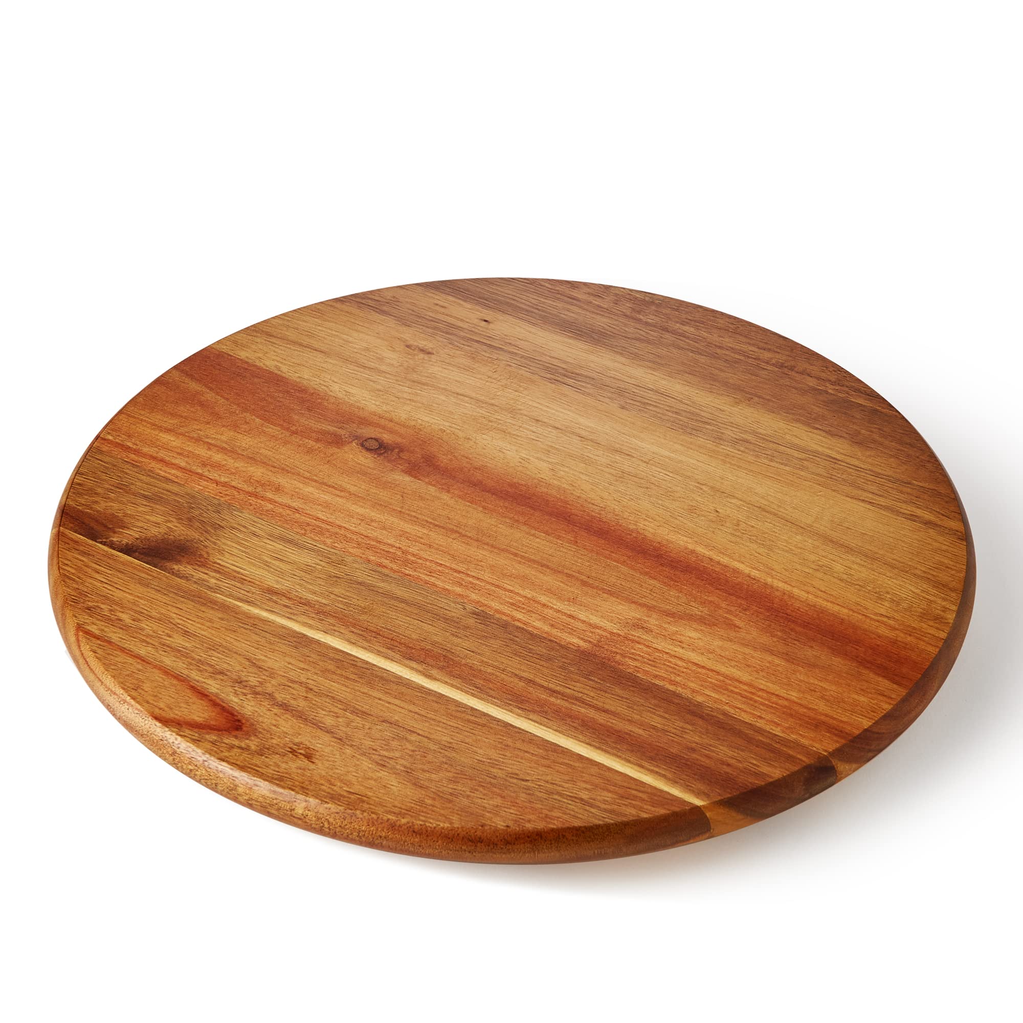 Acacia Wood Rotating Tray with Precision Bearing