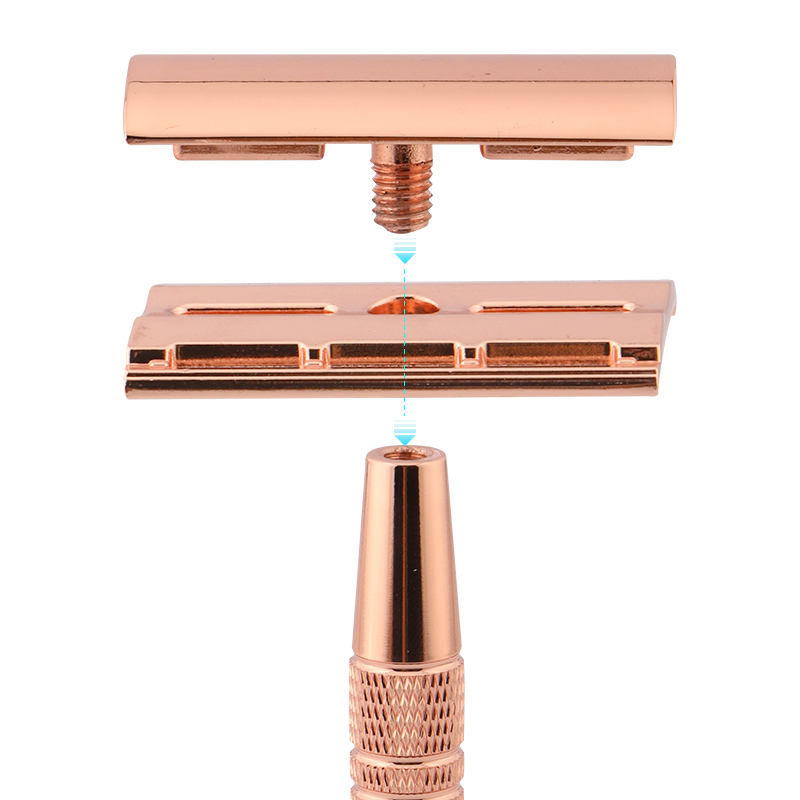 Double Edge Safety Razor with Metal Handle