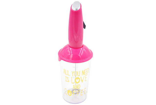 Handheld Milk Frother with Bottle