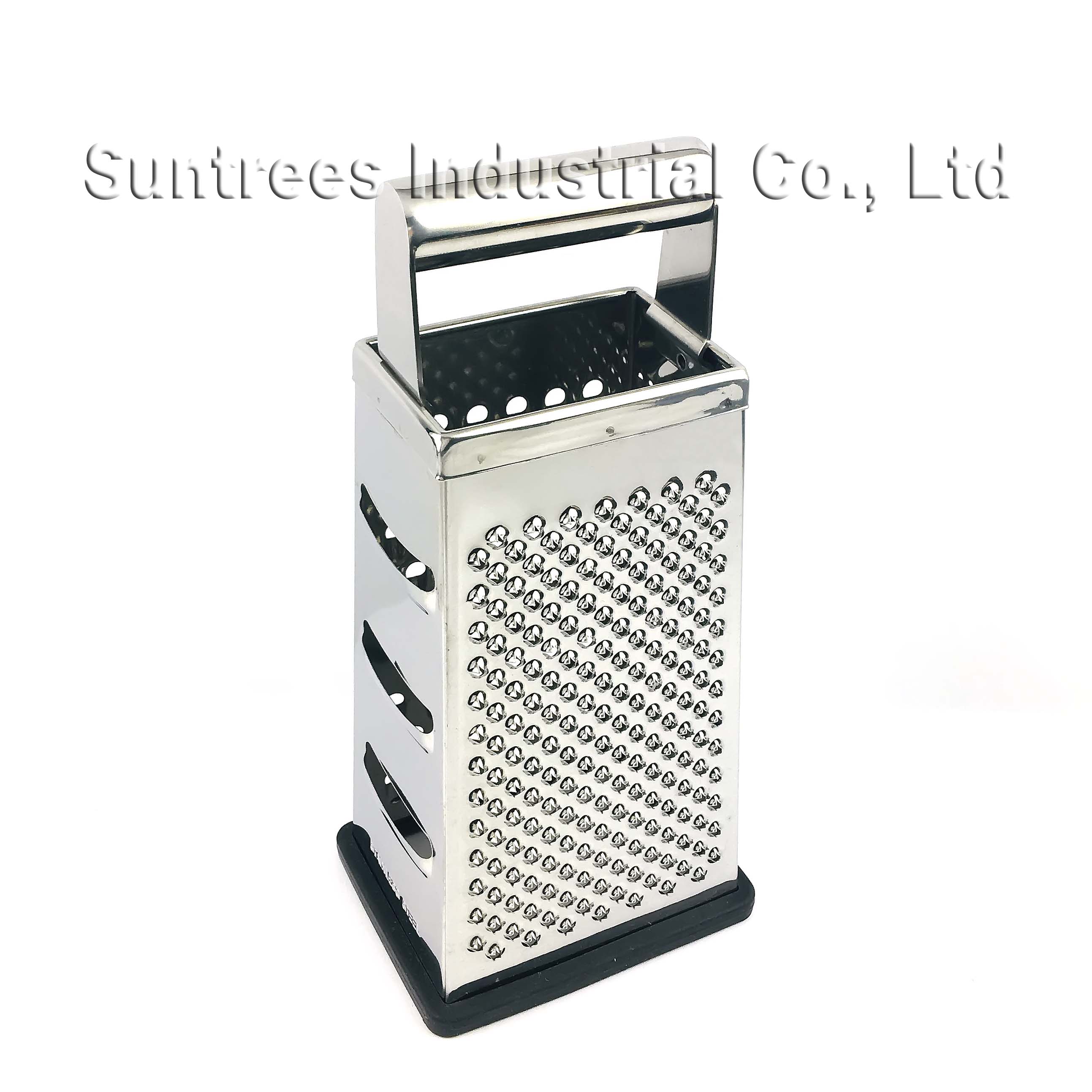 Stainless Steel 4-Sided Kitchen Grater with Hollow Handle