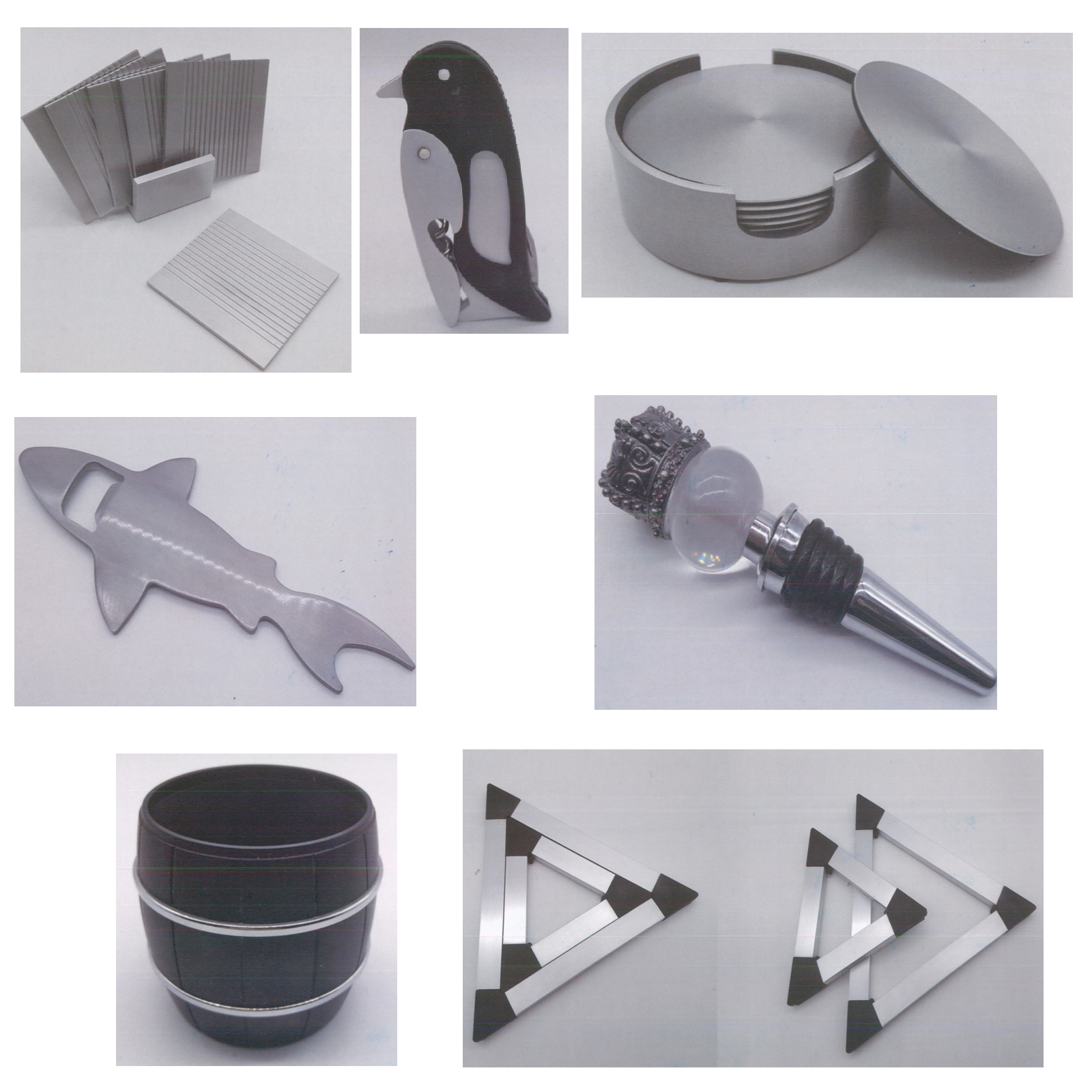 Multi-Function Coaster and Bar Tool Set