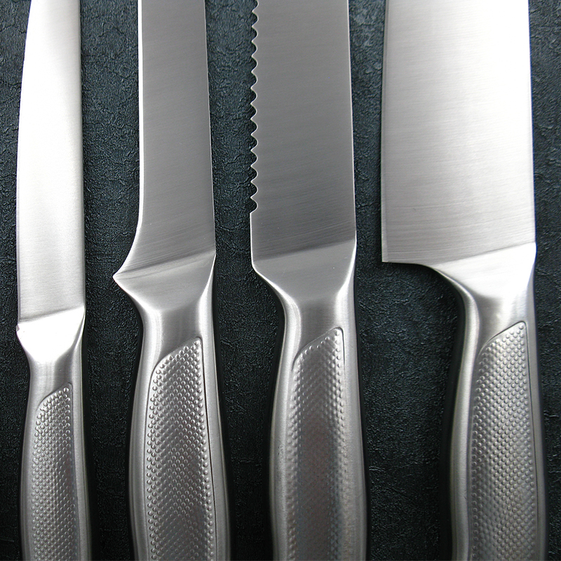 8-Piece Kitchen Knife Set with Rotating Acrylic Block