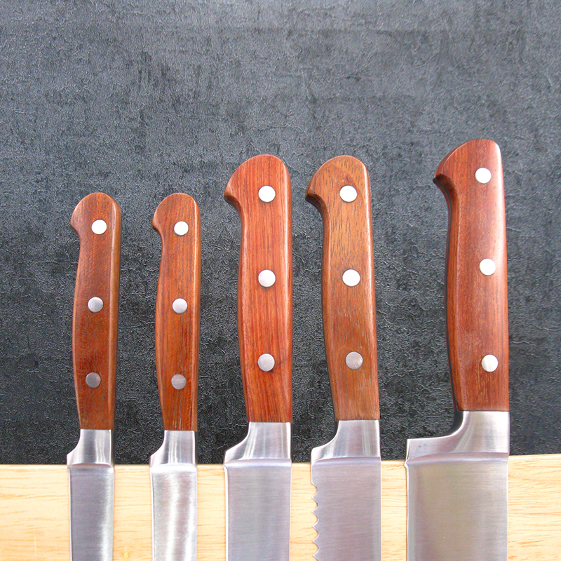 6-Piece Kitchen Knife Set with Wood Block