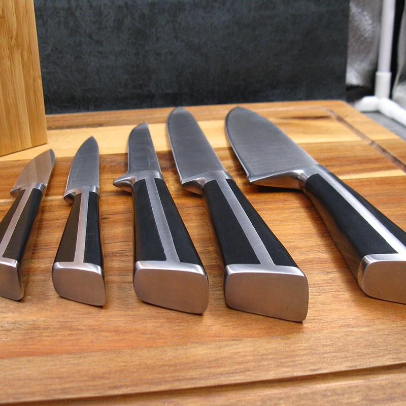 7-Piece Kitchen Knife Set with Wood Block