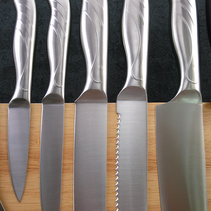 8-Piece Kitchen Knife Set with Wooden Block