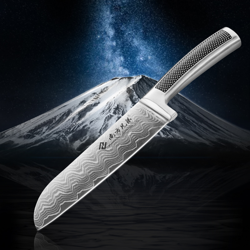 Santoku Knife Damascus Steel 6.5-inch