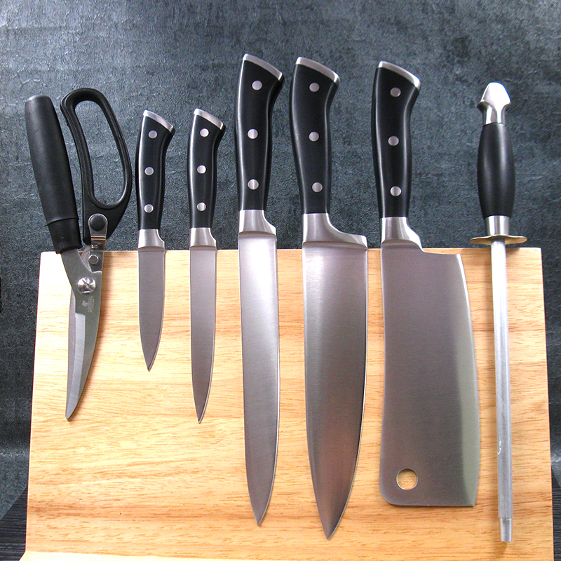8-Piece Kitchen Knife Set with Acrylic Block