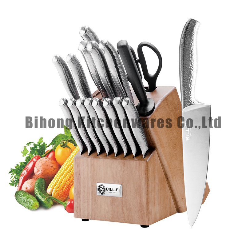 18-Piece Stainless Steel Knife Block Set