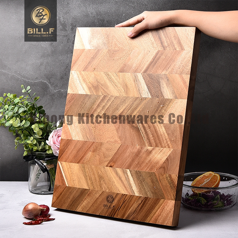 End-Grain Acacia Wood Chopping Board