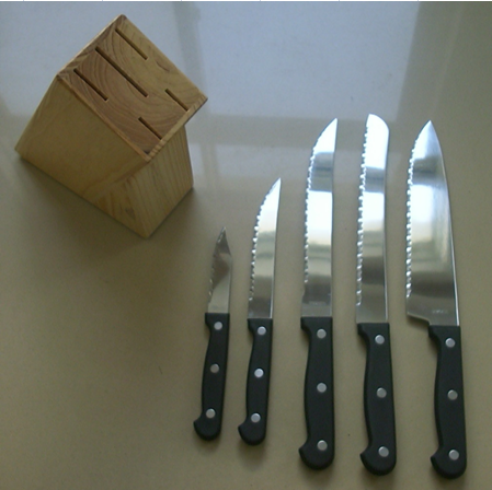 5-Piece Wooden Knife Set