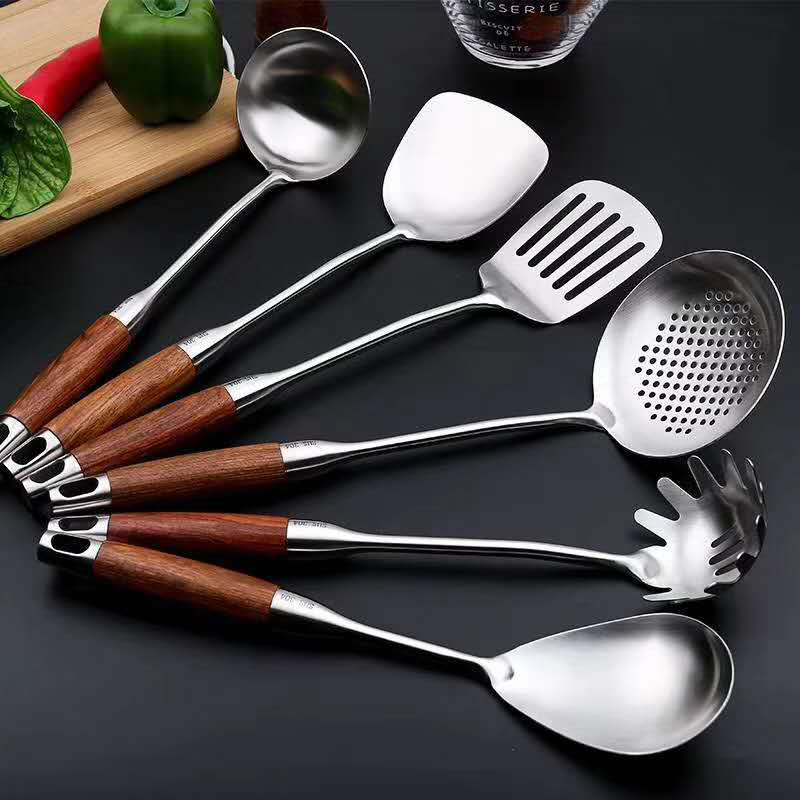 6-Piece Kitchenware Set with Turner, Spoons, and Spatula
