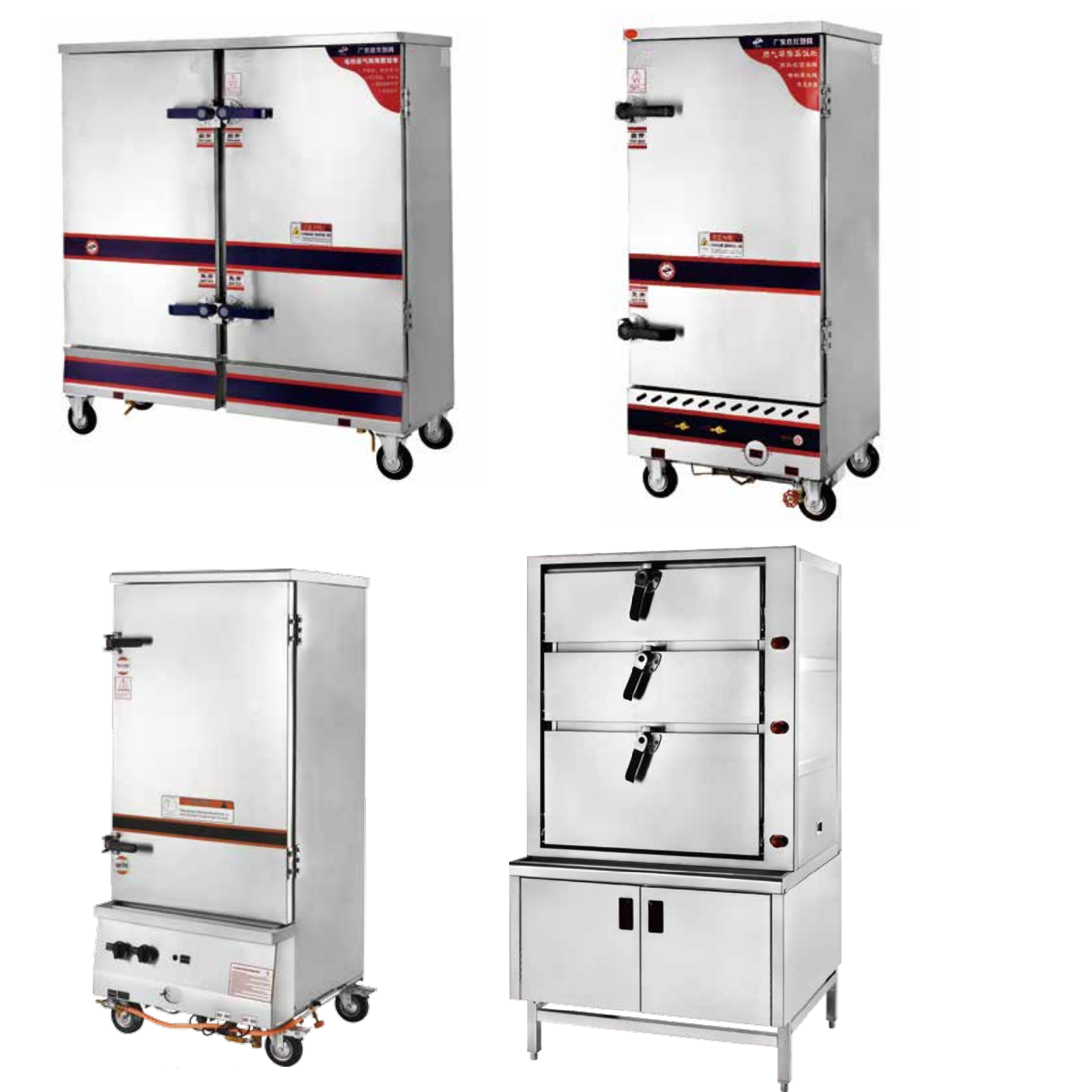 Gas Steamer with 3 Drawers Gas Food Cooker