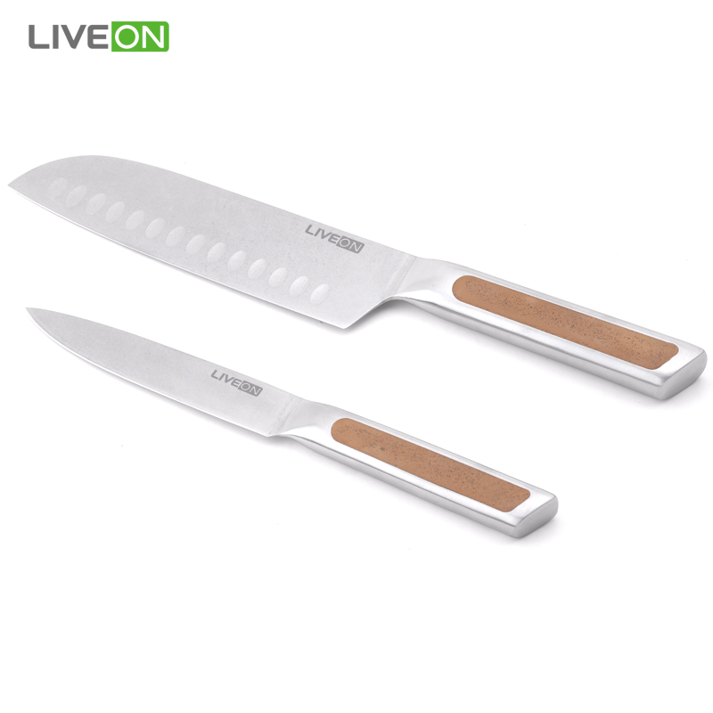 6-Piece Retro Knife Set with Ergonomic Handles