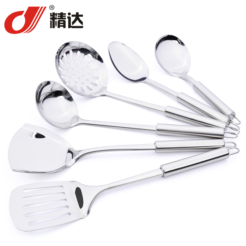 Stainless Steel Kitchen Tool Set with Ladle and Utensils