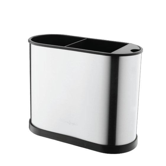 Stainless Steel Oval Utensil Holder