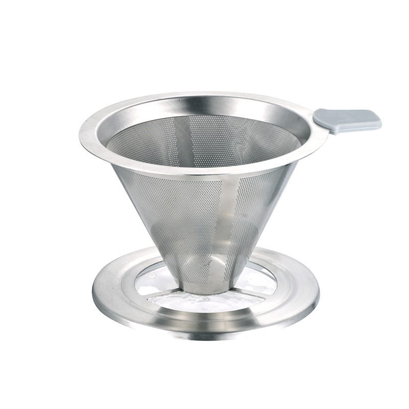 Stainless Steel Reusable Pour Over Coffee Filter Dripper