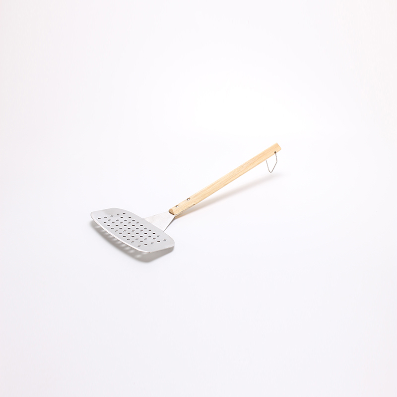 Stainless Steel Turner with Oak Wood Handle