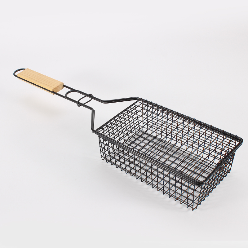 Heavy Duty Stainless Steel Rotisserie Grill Basket