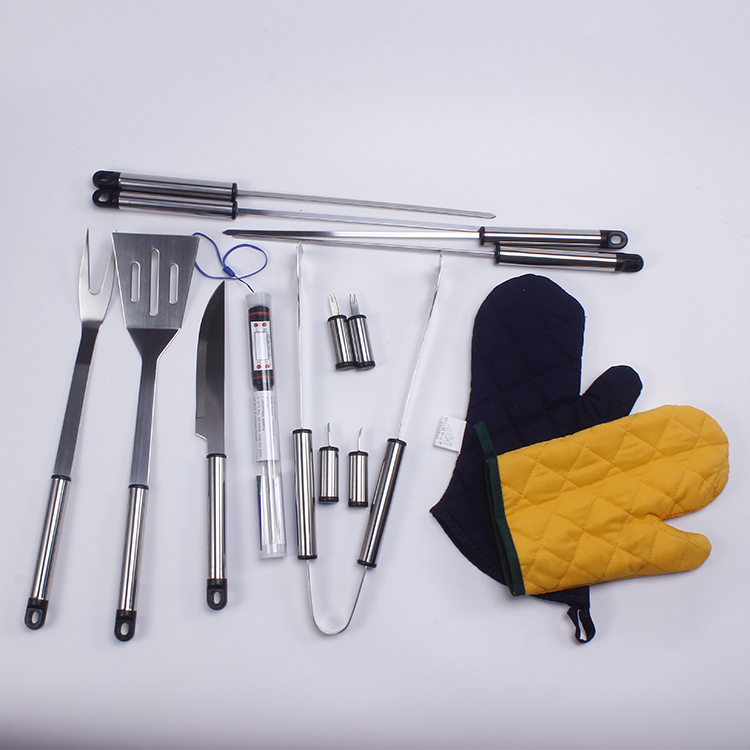 15-Piece BBQ Grill Accessory Set