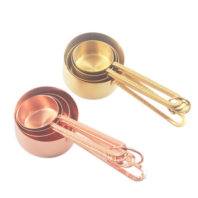 4-Piece Stainless Steel Measuring Cups Set