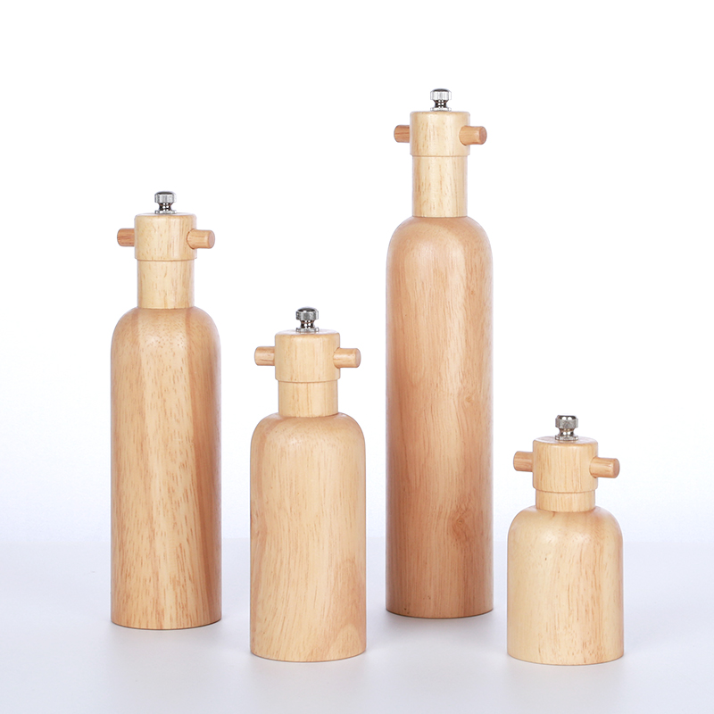 Rubber Wood Pepper Mill with Ceramic Grinder