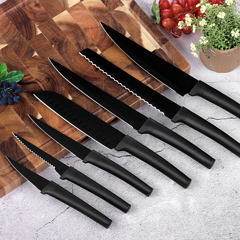 Stainless Steel Non-Stick Coating Kitchen Knife Set