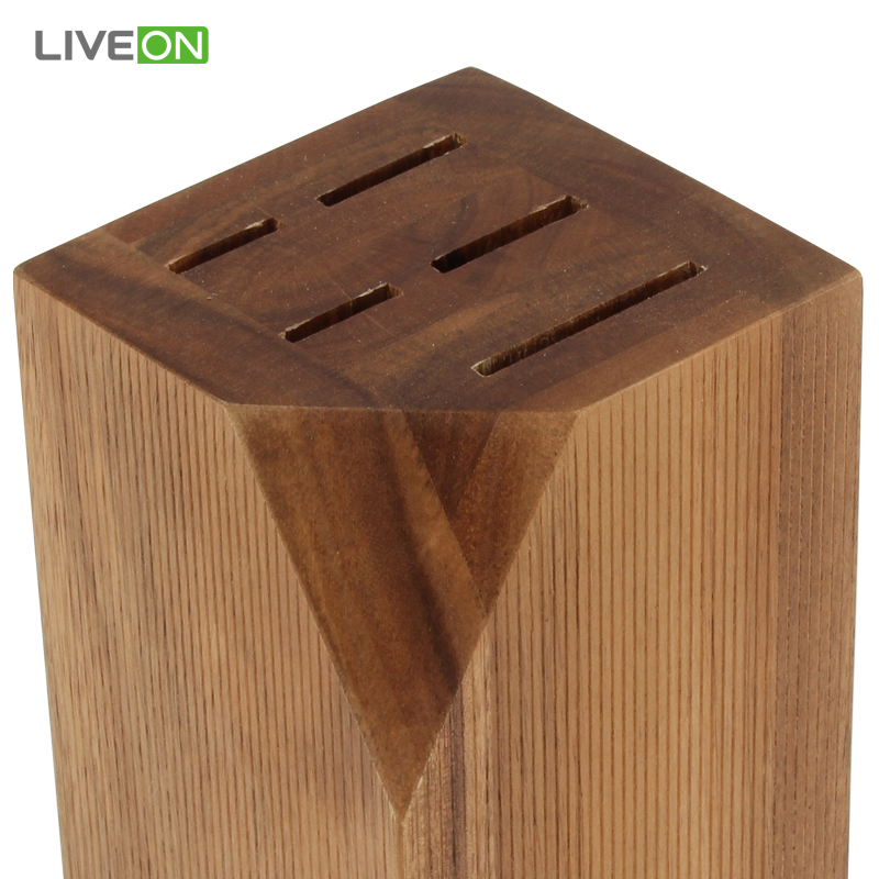 6-Piece Stainless Steel Kitchen Knife Set with Wood Block