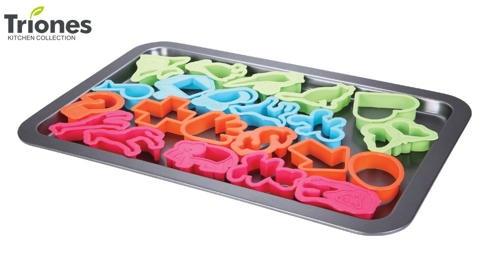 Cookie Tray and Cookie Cutter Set