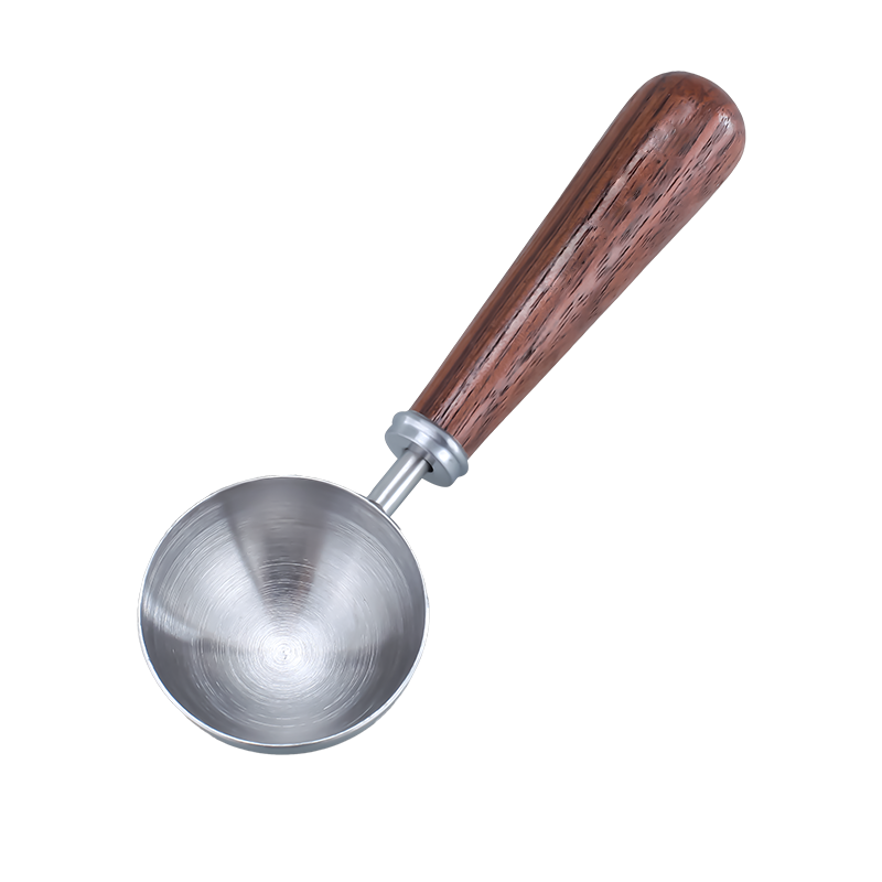 Stainless Steel Retro Coffee Spoon with Wood Handle