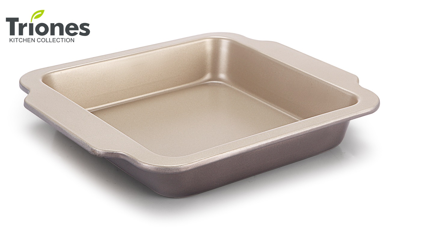 Golden & Brown Square Pan