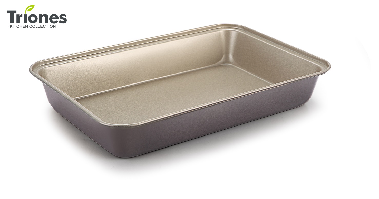 Gold and Brown Baking Pan