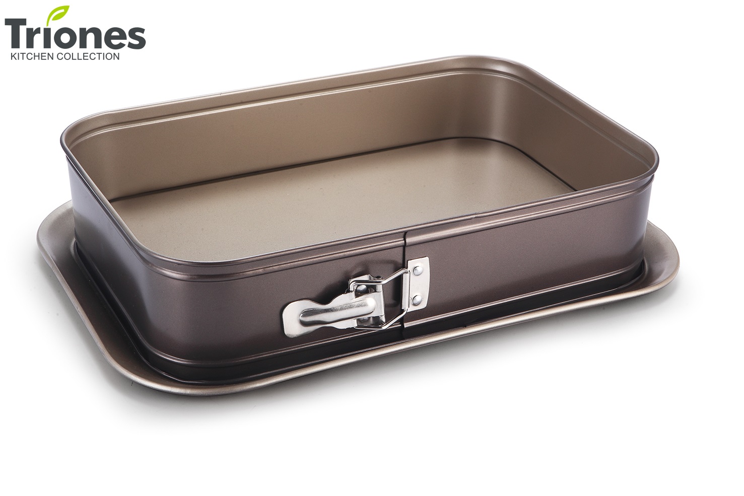 Golden & Brown Square Springform Pan with Bottom