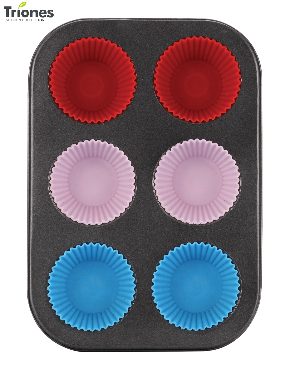 Muffin Pan with Silicone Cups