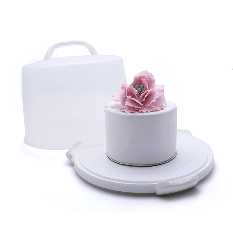 Food Grade Plastic Cake Storage Carrier Box with Handle