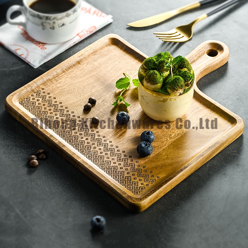 Acacia Wood Food Serving Tray